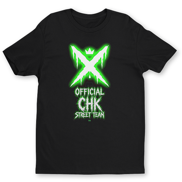 Black OFFICIAL CHK street team T-shirt
